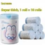 Túi đựng rác dây rút HDPE dày, chuyên dụng cho nhà bếp và phòng tắm, bền và chống rò rỉ
