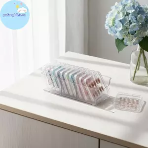 Pufangbliss Di Động Móng Tay Nghệ Thuật Hộp Bảo Quản Dễ Dàng Mang Theo Nhiều Khe Cắm Sắp Xếp Cho Móng Tay Giả Trang Sức Nhà Làm Móng Tay Salon VN