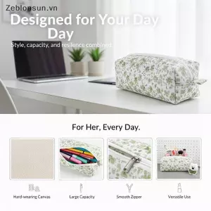 # HB # Túi đựng bút chì hoa động vật hoạt hình có dây kéo lý tưởng cho đồ dùng học tập và tổ chức.