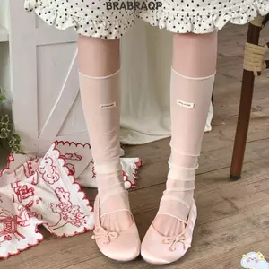 BRABRAA Lưới Chân Ấm Áp, Mỏng Sheer Lưới Mỏng Vớ Mỏng, Lưới Thoáng Khí Mở Mũi Đầu Gối Cao Ba Lê Tất Thời Trang Đường Phố