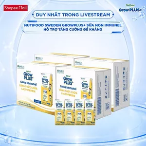 Combo 4 Thùng 24 hộp SBPS Nutifood Sweden GrowPLUS+ Sữa Non Immunel hộp 180 ml (Bao bì tuỳ lô hàng)