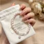 Pháp Ngôi Sao Năm Cánh Zircon Mặt Dây Chuyền Vòng Tay Ngọc Trai Nữ Giả Shijia Vòng Tay Ngọc Trai Retro Vòng Tay Thời Trang Cao Cấp