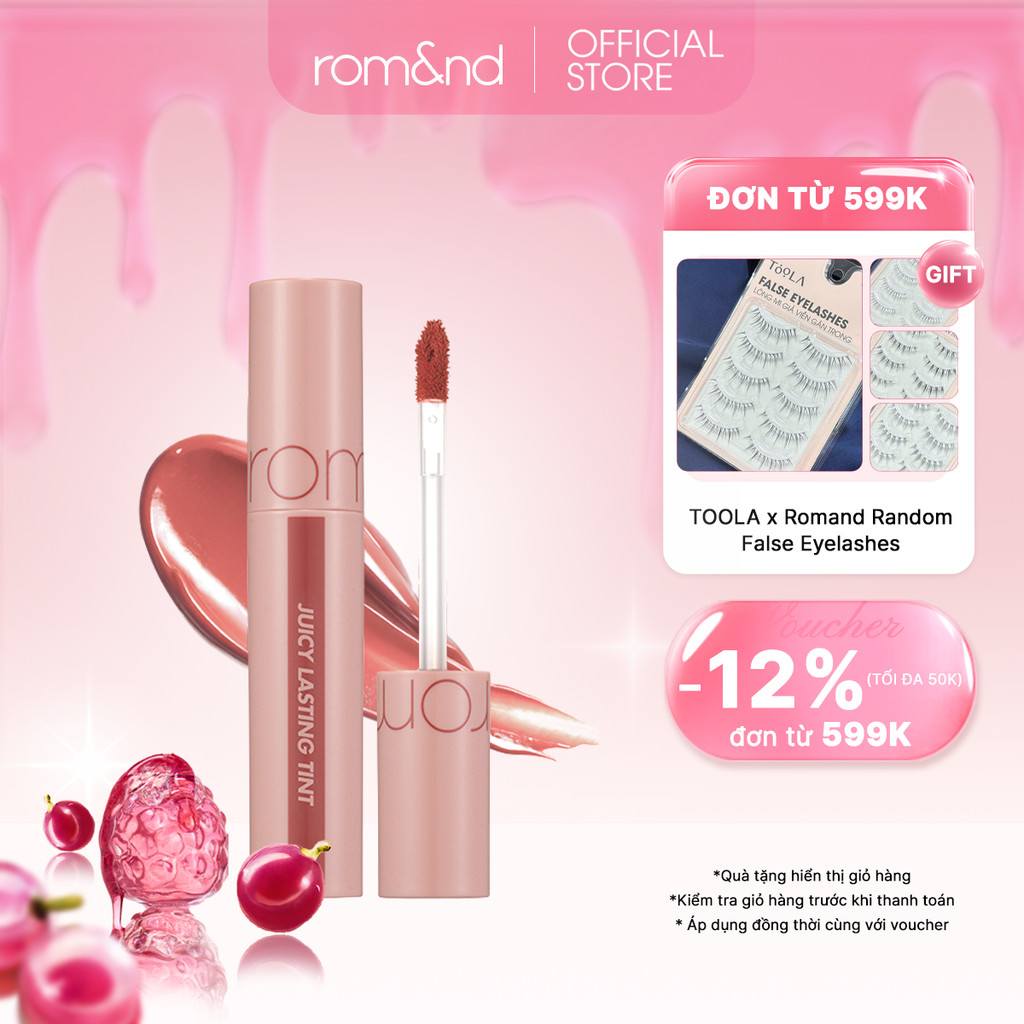 [LIVE] Son Tint lì cho môi căng mọng Hàn Quốc Romand Juicy Lasting Tint 5.5g