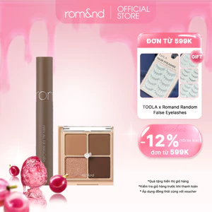 Combo Bảng màu mắt Romand Better Than Eyes 6.5g + Mascara chuốt mi Romand Han All Fix Mascara - Han All Line 7g