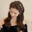 Hàng mới về❤❤❤ Phù Hợp Với Thời Trang Phong Cách Mới Cao Cấp Ngọc Trai Đầu Nữ Ánh Sáng Sang Trọng Cao Cấp Rửa Mặt Băng Đô Bấm Kẹp Tóc Tóc Gói Đầu