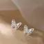 PNPIA- Cutout Zircon Pha Lê Bướm Bông Tai Nữ Bé Gái Tiệc Cưới Mới Mỹ Món Quà Trang Sức