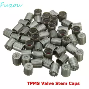 FUJIOU Van Lốp Bụi Bao Da Xe Máy Xe Đạp Bánh Xe Đen Lốp Van Phụ Kiện Ô Tô Bộ Phận Ngoại Thất Xe Đạp Chống Bụi Xe Tải Ô Tô TPMS Nắp Lốp