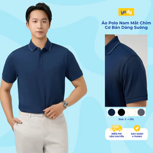 Áo Polo Nam Mắt Chim Cơ Bản Dáng Suông Yody MCPO25S109