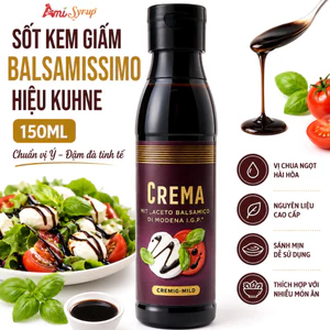 Sốt Kem Giấm Balsamissimo Hiệu Kuhne 150ml, Xốt Nấu Ăn Chuẩn Vị Nhà Hàng, Nhập Khẩu Chính Hãng