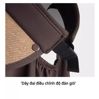 Mũ chống nắng khăn choàng có vành lớn dành cho nữ Mũ chống nắng mùa hè chống tia UV có vành rỗng có thể gấp lại