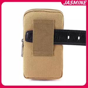Túi đeo hông canvas JASMINE cho nam, đựng điện thoại, ví nhỏ, dùng ngoài trời, du lịch, cắm trại, 1 chiếc