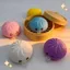Đồ chơi Squishy QEARY, Bánh bao bong bóng mềm mại dễ thương đầy màu sắc, Vui nhộn 9cm Phục hồi chậm Pinch Cảm giác Fidget Ball Kid Người lớn
