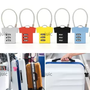 Khóa Mật Khẩu JUIC, Dây Thép Hợp Kim Nhôm Khóa An Ninh, Tủ 3 Chữ Số Đa Năng Tủ Khóa Ổ Khóa Vali Mini Hành Lý Mã Khóa