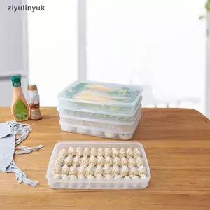 Ziyulinyuk Hộp Bảo Quản Nhà Bếp Tủ Lạnh Tổ Chức Hộp Đựng Thực Phẩm Trong Suốt Khay Cho Bánh Bao Trái Cây Rau Củ Bánh Thịt VN