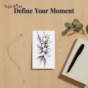 AqToCna 1 Tờ Hoa Hình Xăm Tạm Thời, Kéo Dài Đến 15 Ngày Chống Thấm Nước Bán Thường Trực, Dành Cho Nữ Ngày Lễ AqToCna