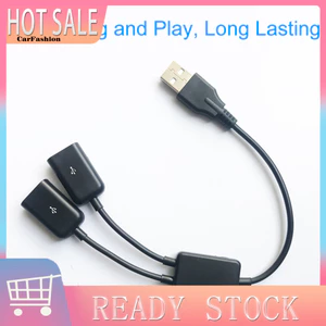 < CarFashion > Cáp nối dài USB 2 trong 1 Đa năng Tốc độ cao Chống nhiễu Tín hiệu ổn định Mở rộng USB Di động 1 Nam đến 2 USB F