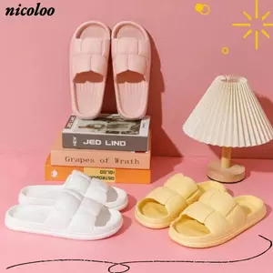 Dép NICOLOO Cloud, Dép Trượt Eva Dày, Đế Mềm Thoải Mái Trong Nhà Mùa Hè Chống Trơn Trượt Giày Nữ