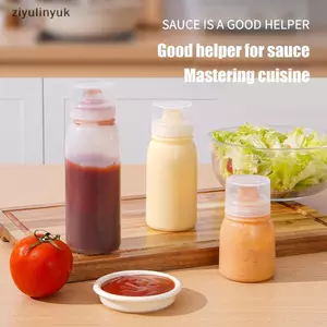 Ziyulinyuk Bóp Nước Sốt Bền Chống Rò Rỉ Có Thể Đổ Lại Nhựa Gia Vị Hộp Đựng Salad Sốt Cà Chua Mật Ong Mứt Bóp Nước Sốt VN