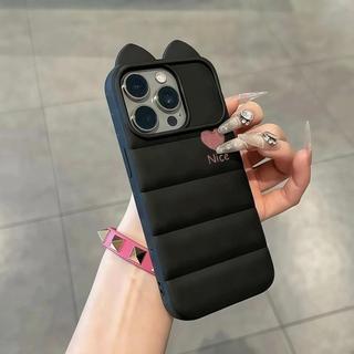 Trái tim màu đỏ nhạt Đối với trường hợp iPhone 17pro iphone16/15/14 lỗ lớn 13/12/11 mới
