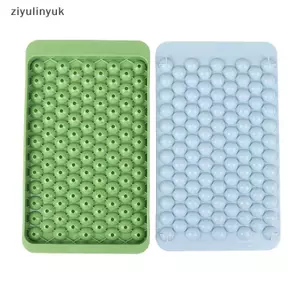Ziyulinyuk 1Pc 104 Lưới Mini Ice Cube Khay Khuôn Thực Phẩm Nhỏ Làm Đá Viên Khuôn Dễ Dàng Phát Hành Khuôn Đá Tròn Cho Đồ Uống Lạnh VN