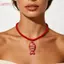 HFSHY Mặt Dây Chuyền Cá Nelace Handmade Hạt Có Thể Điều Chỉnh Bãi Biển Kỳ Nghỉ Phong Cách Trang Sức Cho Nữ Mùa Hè Đi Biển VN