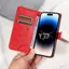 YJD Ốp Lưng Cho Xiaomi 17T Pro Dập Nổi Mơ Cây Hoa Da Khe Cắm Thẻ Dây Đeo Tay Chống Rơi Vỏ Điện Thoại
