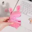 Mini Hồng Lông Thỏ Ví Đựng Tiền Xu Túi Móc Khóa Quyến Rũ Hoạt Hình Dễ Thương Hộp Đựng Tai Nghe Túi Bảo Quản Quà Tặng Lễ Hội Sáng Tạo Tiếp Liệu Mới