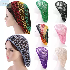 JVSUB Móc Tóc, Phụ Kiện Tóc Turban Snood Tóc, Thời Trang Mềm Rayon Dây Rộng Lưới Tóc Giả Lưới