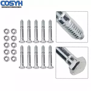 <cosyh>Shear Pins 510015 709155 Durable High Quality Set Of 10 Shear Pins Lock Nuts
