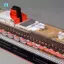 Bộ mô hình giấy lót RMS Queen 2 tỷ lệ 1: 400, Máy hấp chi tiết Tàu khai thác giấy chưa lắp ráp