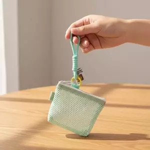 HFSHY Túi đựng bằng lưới trong suốt Ví nhỏ Túi đựng chìa khóa VN