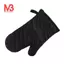 Găng tay lò nướng Găng tay lò nướng nhà bếp chống trượt Găng tay nấu ăn chịu nhiệt để nấu ăn, nướng, nồi nướng, màu đen, 1 đôi