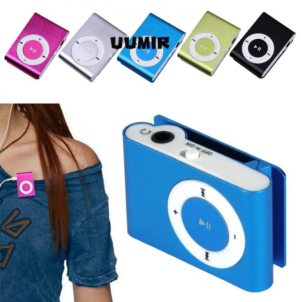 UUMIR Music Media MP3, USB Portable MP3 Player, Mini Thiết kế sành điệu Kẹp đầy màu sắc Hỗ trợ thẻ TF Walkman