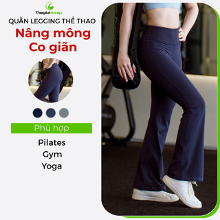 Quần Dài Nữ Ống Loe Icado HT105 Quần Legging Nữ Co Giãn, Mềm Mại, Tôn Dáng Thế Giới Đồ Tập thegioidotap