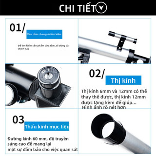 Kính thiên văn một mắt với ba chân Kính thiên văn nhập học sinh