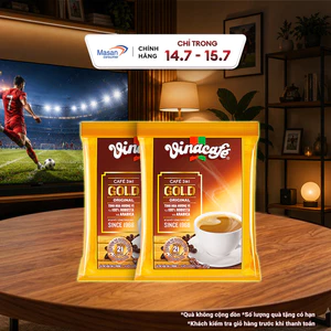 Combo 2 Cà Phê Vinacafé 3In1 Gold Original - Túi 24 Gói x 20g
