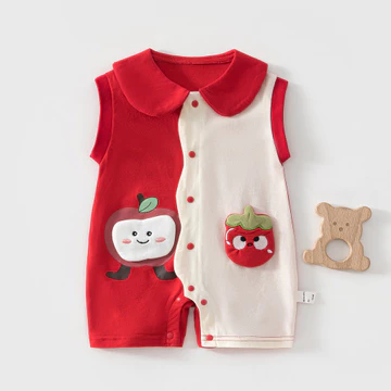 ☁️[Cảm giác đám mây · Cửa hàng bé]❤Áo liền quần không tay cho bé Mùa hè Cotton nguyên chất Phong cách mỏng Sơ sinh Hoạt hình đi chơi Áo liền quần Áo liền quần Wombat Áo liền quần Dứa Áo liền quần Áo l