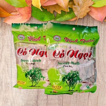 Combo 2 Gói Trà Cỏ Ngọt VĨNH TIẾN 100 Túi Lọc - Lợi Tiểu An Thần Hạ Huyết Áp