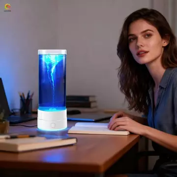 Đèn tâm trạng chuyển động ECHOG Tornado, Đèn thư giãn nhiều màu đổi màu USB 7, Đèn tò mò Đèn khí quyển Mini Đèn LED cảm giác phổ biến Đèn ngủ lốc xoáy Đèn ngủ phòng ngủ