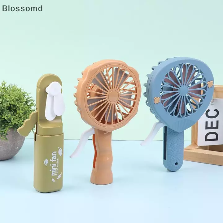 Quạt cầm tay Blossoms Quạt áp lực cầm tay Quạt cầm tay Mini Quạt cầm tay không có pin Hộ gia đình Quạt dễ thương Làm mát Quạt giữ mới