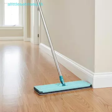 Alittlese Flat Floor Cây lau nhà Bóp Cây lau nhà miễn phí Vòng lau sàn Cây lau nhà Tấm lót sợi nhỏ Cây lau nhà lười Sử dụng ướt hoặc khô Dụng cụ làm sạch nhà TH