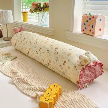 Cotton Sợi Đôi Gối Dài Kẹp Gối Dài Gối Có Thể Tháo Rời Có Thể Giặt Gối Đôi Gối Cực Dài Gối Dài Gối Dài