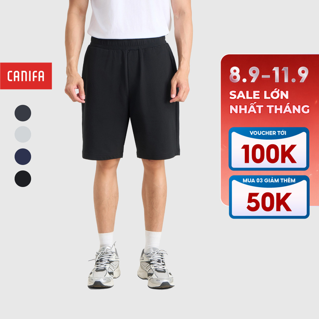 Quần short nam CANIFA cạp chun chất liệu thoáng mát 8BS26S020