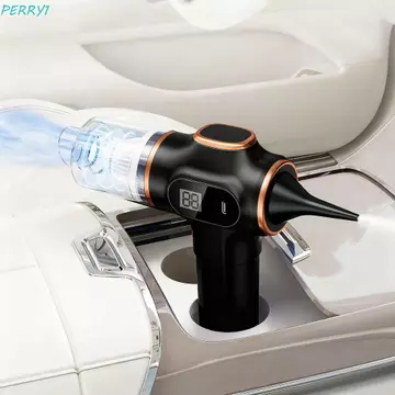 Máy hút bụi ô tô PERRY, Màn hình LCD hút cao 120W Máy hút bụi không dây, Máy hút bụi Mites 4500Pa Công suất cao Loại bỏ bụi sử dụng kép Máy hút bụi cầm tay Sử dụng trong gia đình