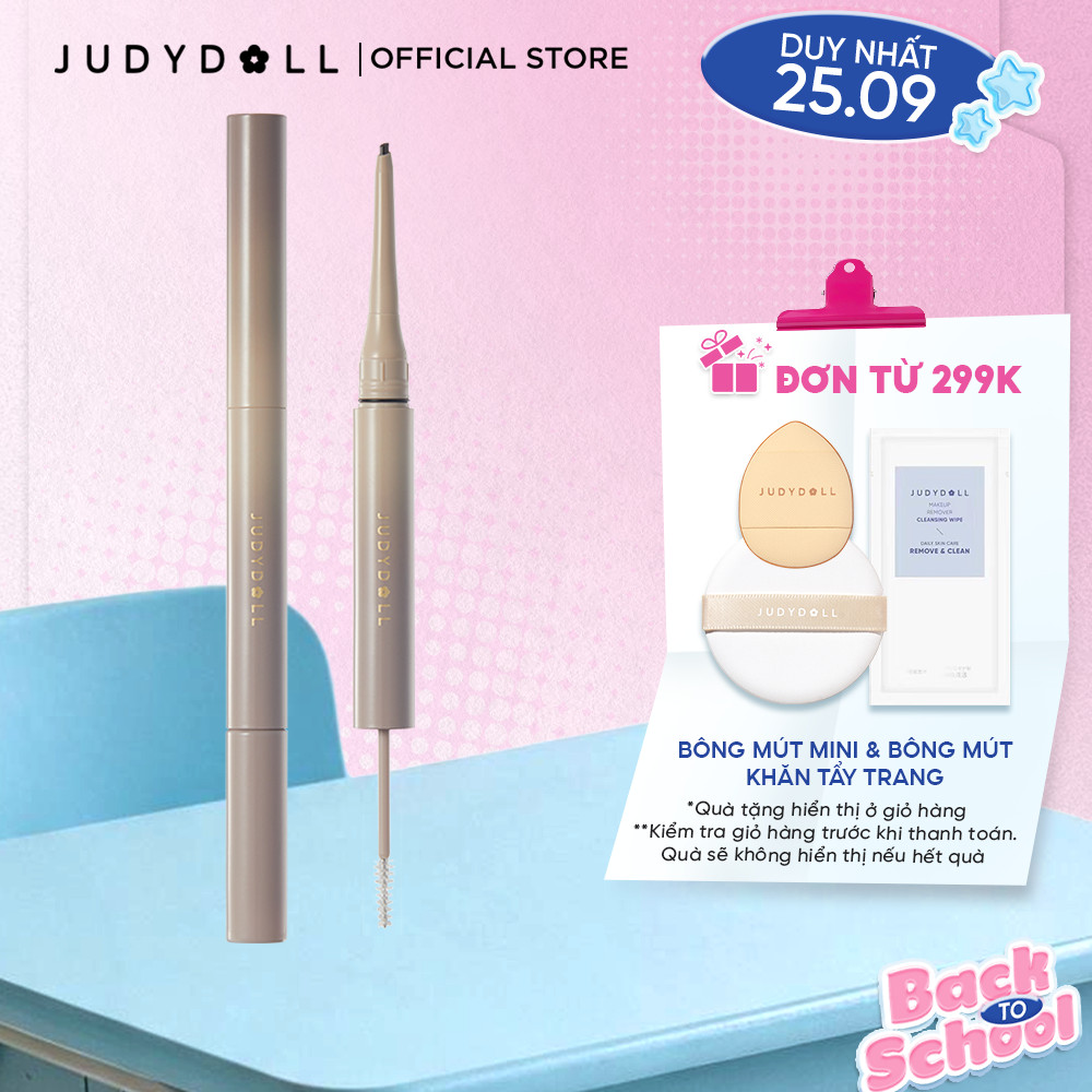 [MỚI] Chì Kẻ Mày & Mascara Lông Mày Hai Đầu JUDYDOLL Duo Eyebrow Pencil