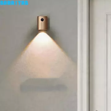 Đèn ngủ từ tính BARR1YRB, Đèn khí quyển có thể sạc lại Đèn tường cảm biến cơ thể con người, Đèn trang trí từ tính Cảm biến chuyển động cảm ứng cơ thể con người Đèn tường hành lang