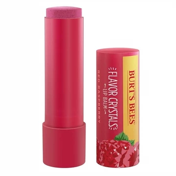 Son dưỡng môi Burt's Bees Flavor Crystals 100% tự nhiên, hương mâm xôi đỏ với sáp ong và chiết xuất trái cây (Mỹ)