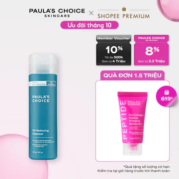 Sữa rửa mặt làm sạch lỗ chân lông và giảm dầu thừa Paula's Choice Skin Balancing Oil-Reducing Cleanser 237ml 1150