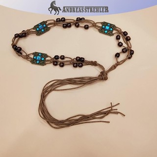 Onetimingfine Phong Cách Bohemian Dệt Nước Phong Cách Dân Tộc Hạt Nữ Thắt Lưng Kỳ Nghỉ Phong Cách Dây Thắt Lưng VN