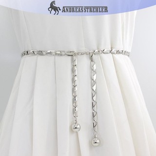 Onetimingfine Dây Thắt Lưng Cho Nữ Móc Kim Loại Có Thể Điều Chỉnh Dây Thắt Lưng Thời Trang Nữ Đa Năng Trang Trí Đầm Bikini Bụng Dây Xích Trang Sức Cơ Thể Dây Xích Cá Tính Thắt Lưng